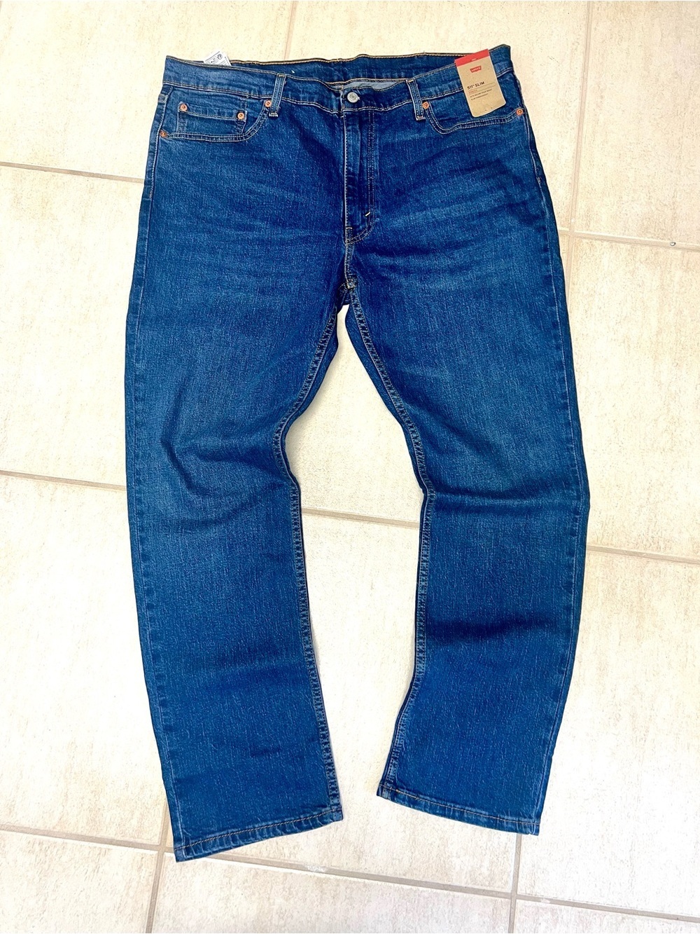 NWT Levi's 511 40 x 32 Slim stretch Men's Jeans in a medium-to-dark blue wash